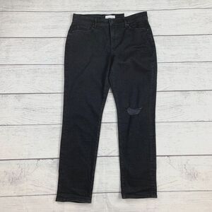 LOFT Jeans sz 10 30 P Petite Girlfirend Black Wash Inseam 27.5" New NWT